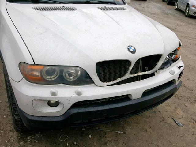 5UXFB53525LV18351 - 2005 BMW X5 4.4I WHITE photo 9