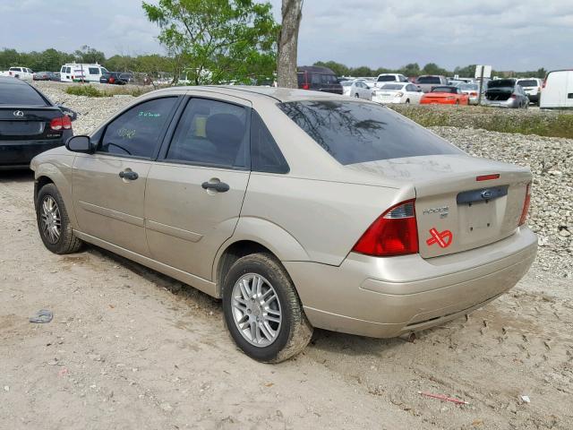 1FAFP34N27W330202 - 2007 FORD FOCUS ZX4 GOLD photo 3