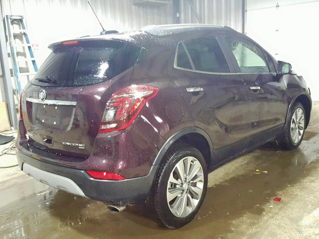 KL4CJESB0JB665227 - 2018 BUICK ENCORE PRE BLACK photo 4