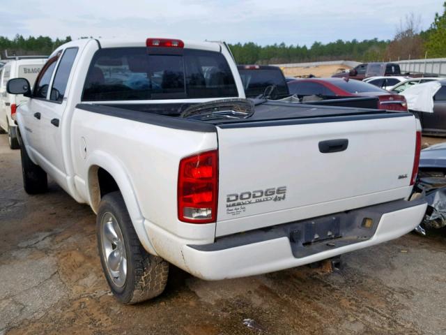 1D7HU18N12J143510 - 2002 DODGE RAM 1500 WHITE photo 3