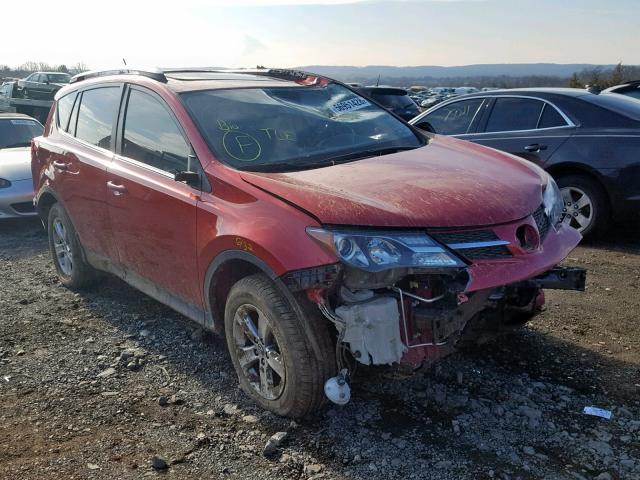 2T3RFREVXFW232446 - 2015 TOYOTA RAV4 XLE RED photo 1