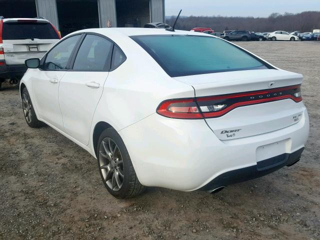 1C3CDFBB1ED824452 - 2014 DODGE DART SXT WHITE photo 3