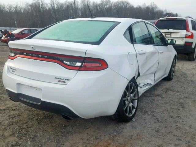 1C3CDFBB1ED824452 - 2014 DODGE DART SXT WHITE photo 4