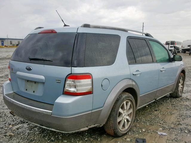 1FMDK05W48GA35910 - 2008 FORD TAURUS X S BLUE photo 4