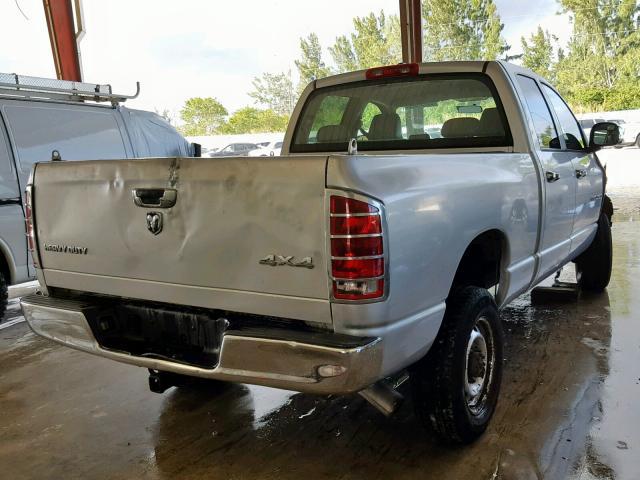 1D7KS28C66J236755 - 2006 DODGE RAM 2500 S SILVER photo 4