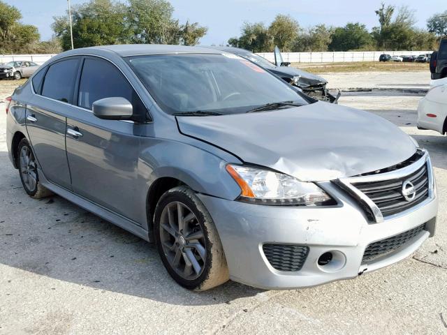 3N1AB7AP4DL676823 - 2013 NISSAN SENTRA S GRAY photo 1