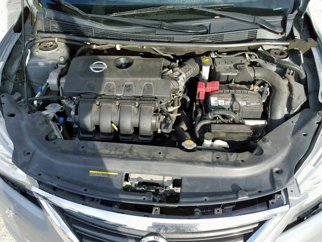 3N1AB7AP4DL676823 - 2013 NISSAN SENTRA S GRAY photo 7