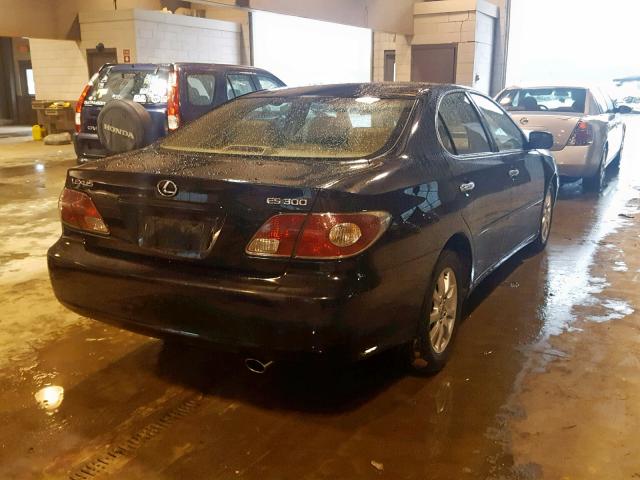 JTHBF30G636000672 - 2003 LEXUS ES 300 BLACK photo 4