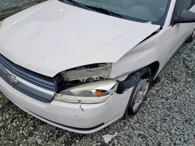 1G1ZT54865F216489 - 2005 CHEVROLET MALIBU LS WHITE photo 9