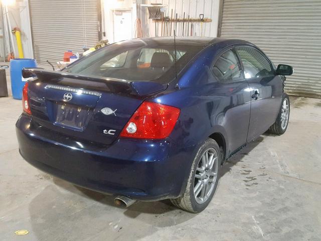 JTKDE177560126450 - 2006 TOYOTA SCION TC BLUE photo 4
