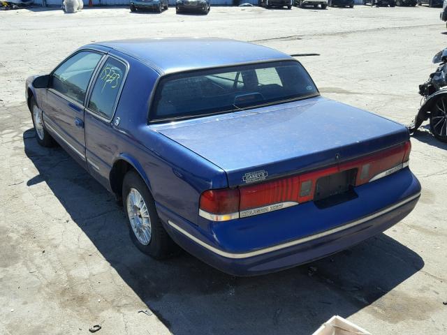 1MELM62W7TH622959 - 1996 MERCURY COUGAR XR7 BLUE photo 3