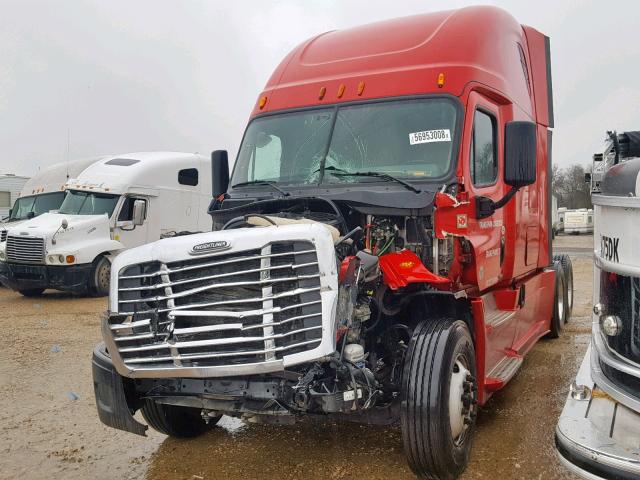 3AKJGLD50FSGJ1600 - 2015 FREIGHTLINER CASCADIA 1 RED photo 2