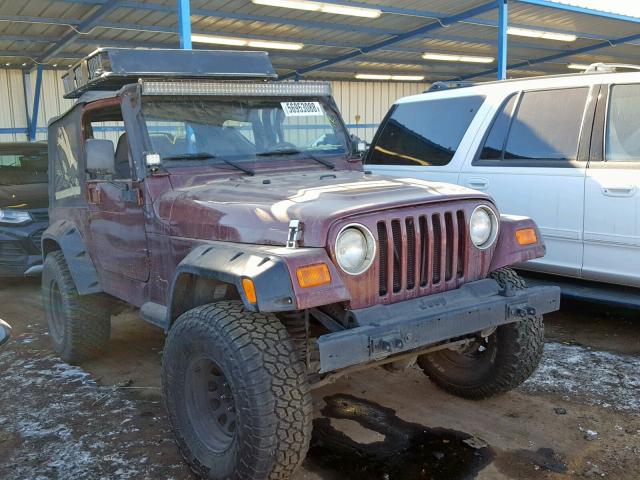 1J4FA49S71P319868 - 2001 JEEP WRANGLER / RED photo 1