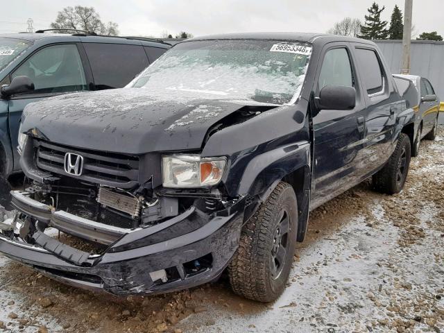 5FPYK1F24CB460660 - 2012 HONDA RIDGELINE BLACK photo 2