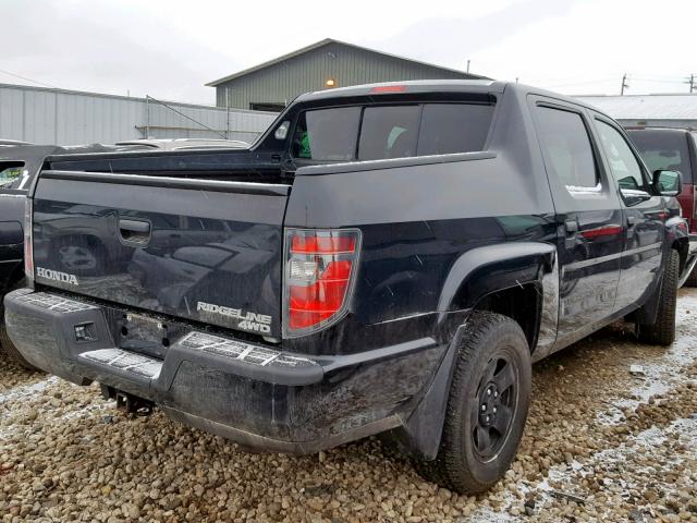 5FPYK1F24CB460660 - 2012 HONDA RIDGELINE BLACK photo 4