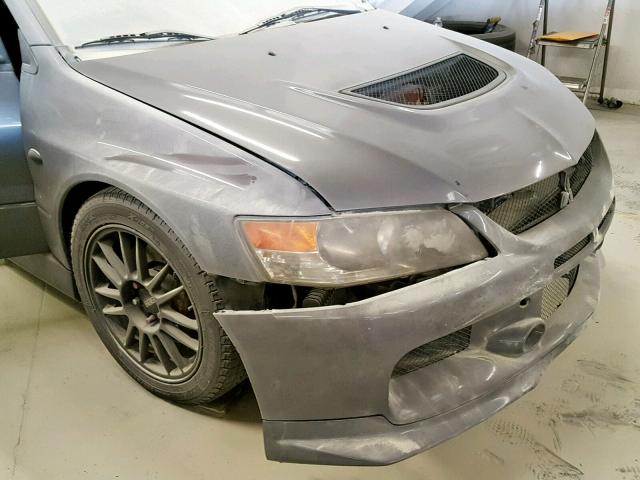 JA3AH86CX6U062048 - 2006 MITSUBISHI LANCER EVO GRAY photo 9