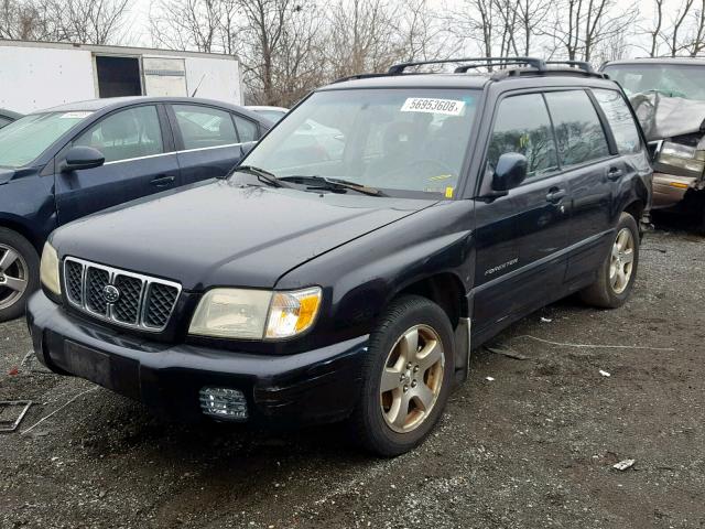 JF1SF65621H700618 - 2001 SUBARU FORESTER S ლურჯი ფოტო 2
