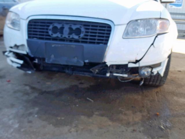 WAUDF78E88A068736 - 2008 AUDI A4 2.0T QU WHITE photo 9