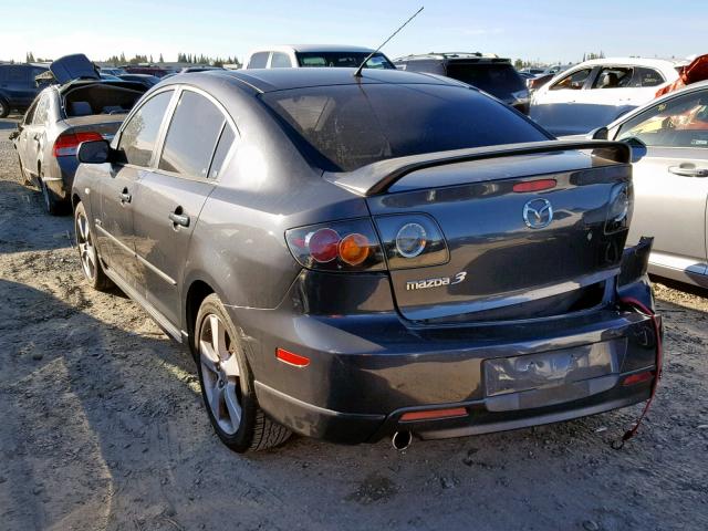 JM1BK123351295208 - 2005 MAZDA 3 S GRAY photo 3