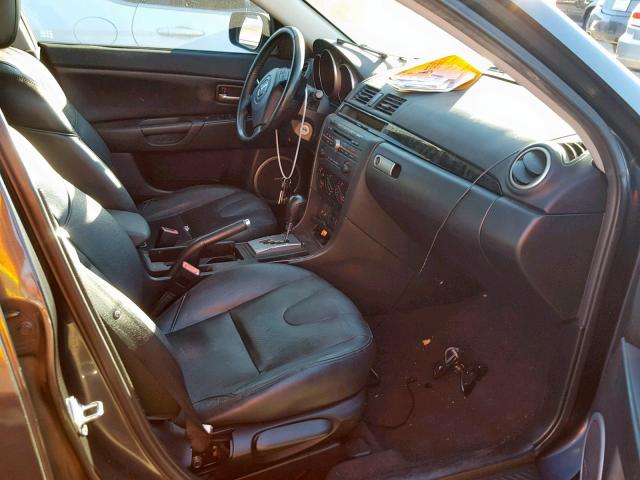 JM1BK123351295208 - 2005 MAZDA 3 S GRAY photo 5