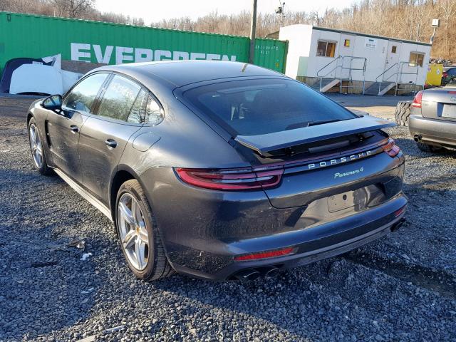 WP0AE2A71JL129197 - 2018 PORSCHE PANAMERA 4 GRAY photo 3