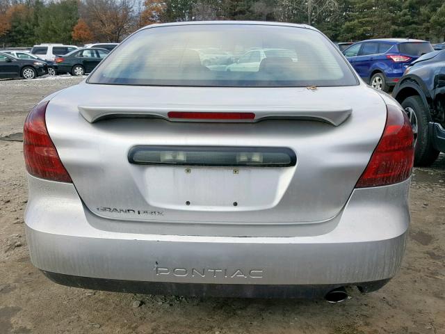 2G2WP552961146203 - 2006 PONTIAC GRAND PRIX ვერცხლისფერი ფოტო 9