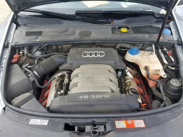 WAUDH74FX8N054550 - 2008 AUDI A6 3.2 QUA SILVER photo 7