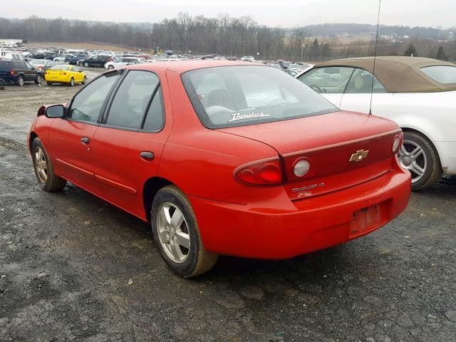 1G1JF52F847290463 - 2004 CHEVROLET CAVALIER L RED photo 3