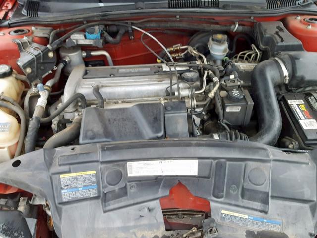 1G1JF52F847290463 - 2004 CHEVROLET CAVALIER L RED photo 7