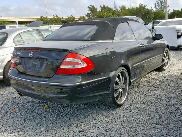 WDBTK75G75T042689 - 2005 MERCEDES-BENZ CLK 500 BLACK photo 4