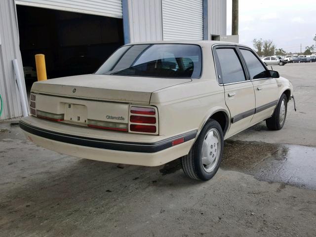 2G3AJ54N0M2361396 - 1991 OLDSMOBILE CUTLASS CI CREAM photo 4