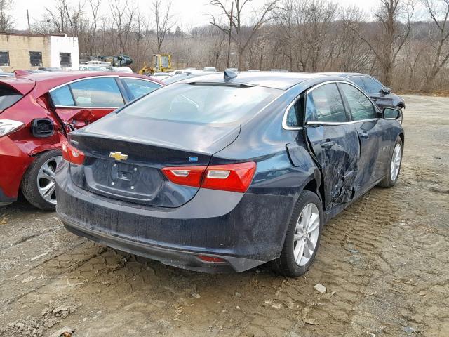 1G1ZF5SU7JF176330 - 2018 CHEVROLET MALIBU HYB BLUE photo 4