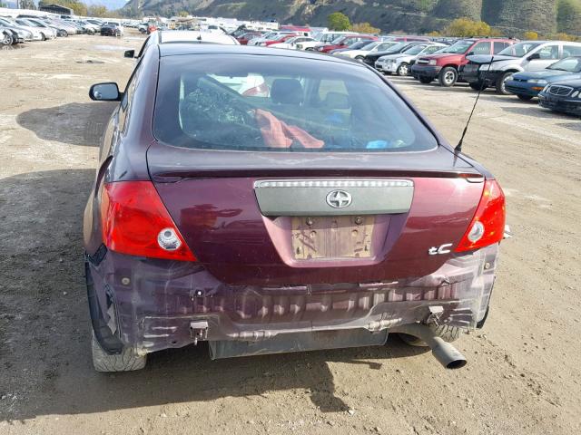 JTKDE167360076147 - 2006 TOYOTA SCION TC შავი ფოტო 9