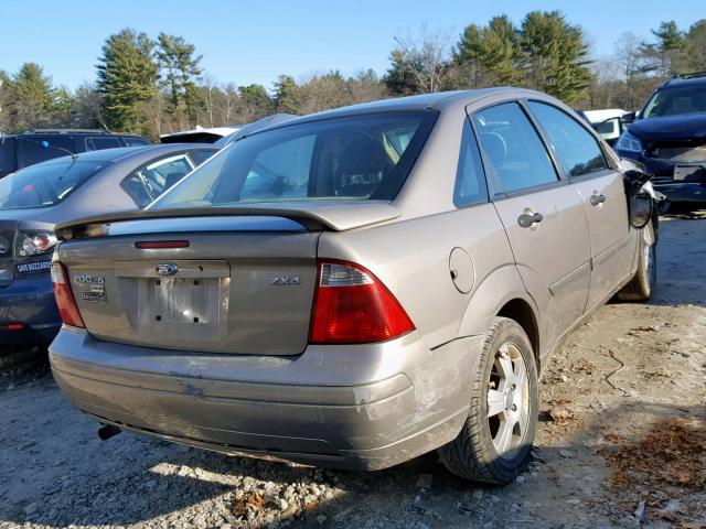 1FAFP34N15W231707 - 2005 FORD FOCUS ZX4 TAN photo 4