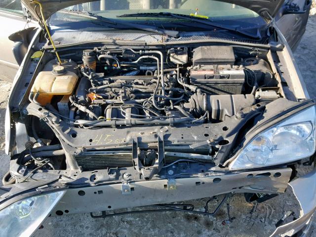 1FAFP34N15W231707 - 2005 FORD FOCUS ZX4 TAN photo 7