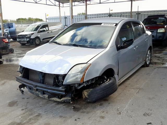 3N1AB6AP6BL690732 - 2011 NISSAN SENTRA 2.0 SILVER photo 2