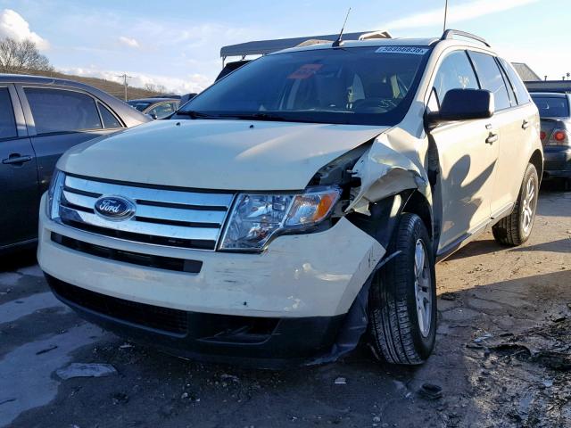 2FMDK36C58BA06204 - 2008 FORD EDGE SE WHITE photo 2