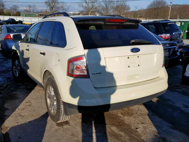 2FMDK36C58BA06204 - 2008 FORD EDGE SE WHITE photo 3