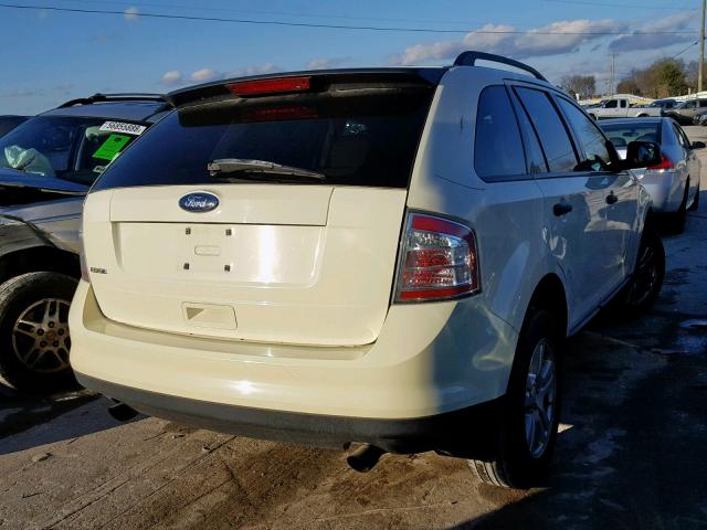 2FMDK36C58BA06204 - 2008 FORD EDGE SE WHITE photo 4