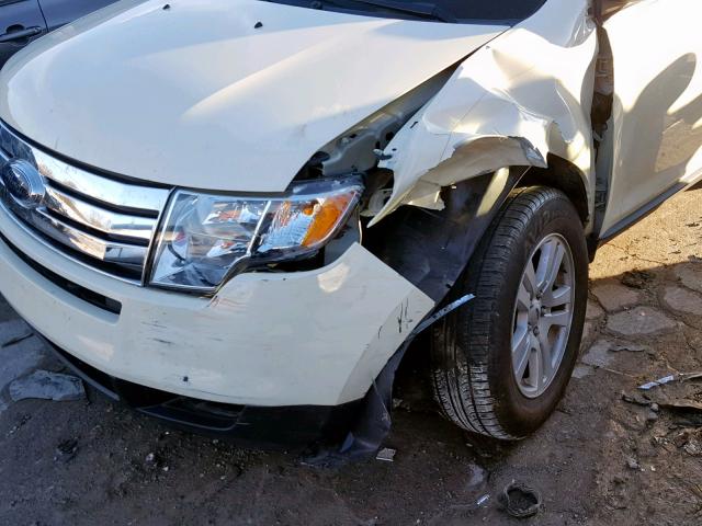 2FMDK36C58BA06204 - 2008 FORD EDGE SE WHITE photo 9