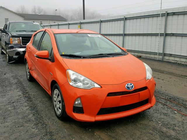 JTDKDTB37C1029645 - 2012 TOYOTA PRIUS C ORANGE photo 1