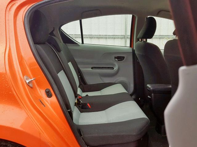 JTDKDTB37C1029645 - 2012 TOYOTA PRIUS C ORANGE photo 6