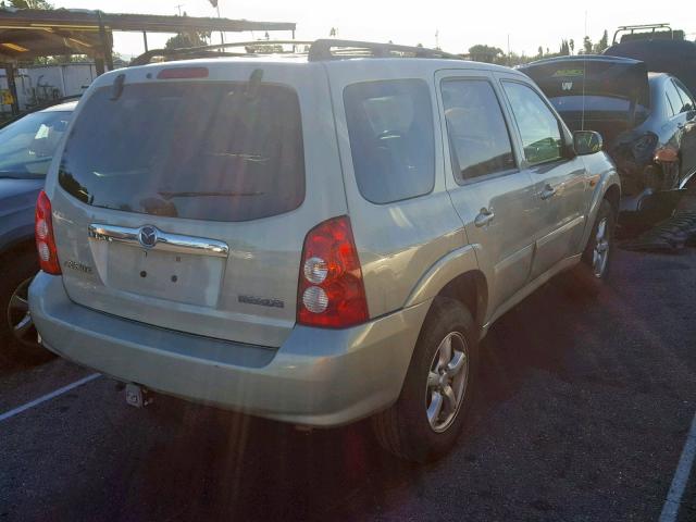 4F2CZ06115KM08490 - 2005 MAZDA TRIBUTE S BEIGE photo 4