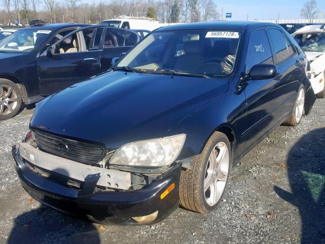 JTHBD182710001297 - 2001 LEXUS IS 300 BLACK photo 2