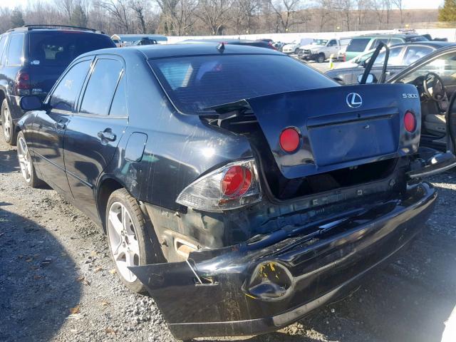 JTHBD182710001297 - 2001 LEXUS IS 300 BLACK photo 3