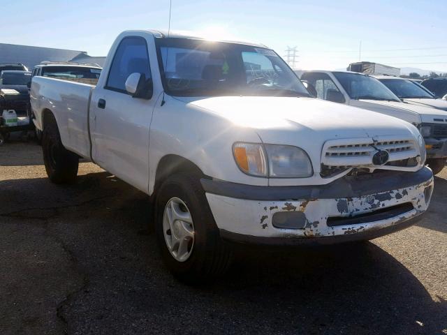 5TBJN3214YS102741 - 2000 TOYOTA TUNDRA WHITE photo 1