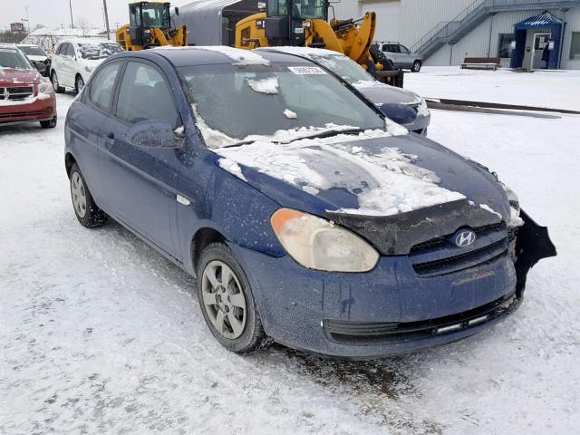 KMHCN35C67U007651 - 2007 HYUNDAI ACCENT BAS BLUE photo 1