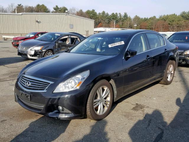 JN1CV6AR6DM769246 - 2013 INFINITI G37 BLACK photo 2