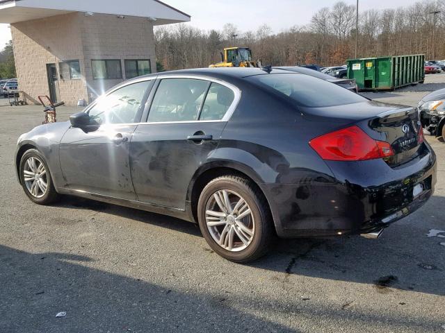 JN1CV6AR6DM769246 - 2013 INFINITI G37 BLACK photo 3