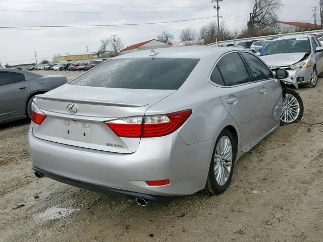 JTHBK1GG1E2099448 - 2014 LEXUS ES 350 SILVER photo 4